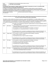 DSHS Formulario 05-259 Los Riesgos, Las Necesidades Y La Capacidad De Respuesta Para Las Evaluaciones Y La Planificacion Del Tratamiento - Washington (Spanish), Page 2