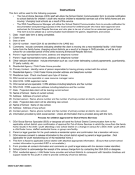 DSHS Form 10-427 School District Communication - Washington, Page 2
