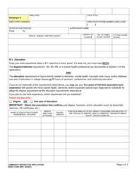 DSHS Form 15-550 Community Instructor Application - Washington, Page 4