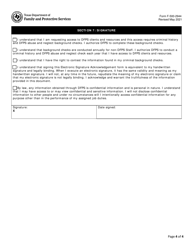 Form F-500-2944 Non-dfps Staff Background Check Request Form - Texas, Page 4