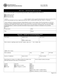 Form F-500-4048 Dfps Janitor, Security Guard, and Shred Contractors Background Check Request Form - Texas, Page 2