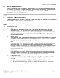 Form TCEQ-10489 (APD-CERT) Certification of Emission Limits - Texas, Page 4