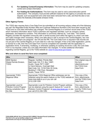 Form TCEQ-20296 Standard Permit Certification Municipal Solid Waste Landfills and Transfer Stations Application - Texas, Page 2