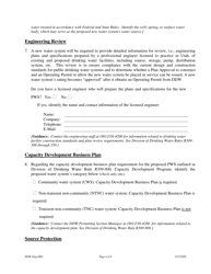 Form DDW-Eng-0001 New Public Drinking Water System Application - Utah, Page 4