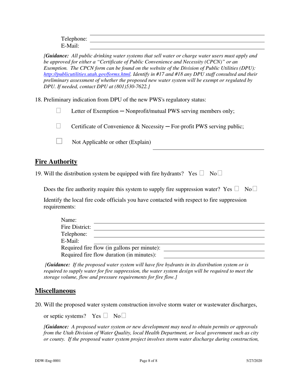 Form DDW-Eng-0001 Download Fillable PDF or Fill Online New Public ...