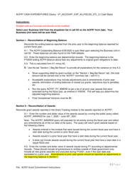 Instructions for Form ACFR-7 Grant Commitments - Vermont, Page 2