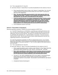 Instructions for Form ACFR-7 Grant Commitments - Vermont, Page 3