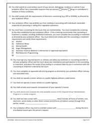 Form 200-00388 Deferred Sentence and Probation Order - Vermont, Page 3