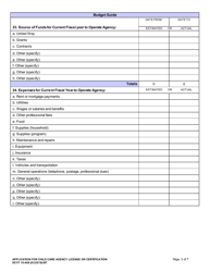 DCYF Form 10-408 Application for Child Care Agency License or Certification - Washington, Page 3