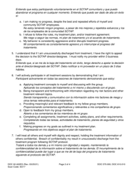 Form DOC02-402ES Sex Offender Treatment and Assessment Programs Informed Consent for Community Treatment - Washington (English/Spanish), Page 2