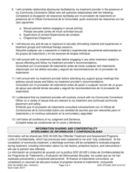 Form DOC02-402ES Sex Offender Treatment and Assessment Programs Informed Consent for Community Treatment - Washington (English/Spanish), Page 3