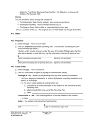 Form FL All Family140 Parenting Plan - Washington, Page 13