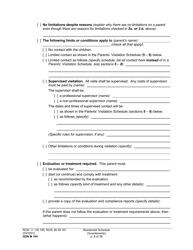 Form GDN M104 Residential Schedule (Guardianship) - Washington, Page 3