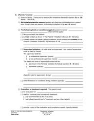 Form GDN M104 Residential Schedule (Guardianship) - Washington, Page 4