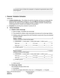 Form GDN M104 Residential Schedule (Guardianship) - Washington, Page 5