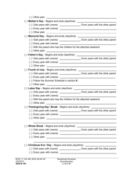 Form GDN M104 Residential Schedule (Guardianship) - Washington, Page 8