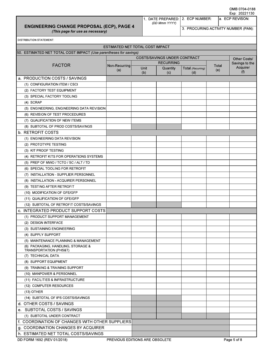 DD Form 1692 Fill Out Sign Online And Download Fillable PDF dd-form-1692-fill-out-sign-online-and-download-fillable-pdf