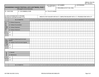 DD Form 1692 Engineering Change Proposal (Ecp), Page 8