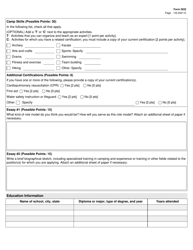 Form 3932 Camp Sign Application for Counselors - Texas, Page 2