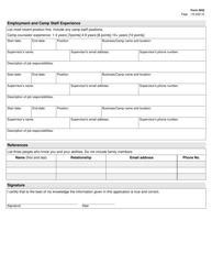 Form 3932 Camp Sign Application for Counselors - Texas, Page 3