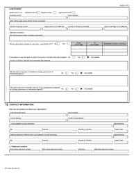 Form CIT0302 Application to Renounce Canadian Citizenship Under Subsection 9(1) - Canada, Page 4