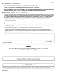 Form CIT0302 Application to Renounce Canadian Citizenship Under Subsection 9(1) - Canada, Page 5