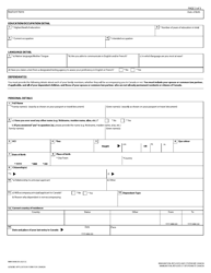 Form IMM0008 Generic Application Form for Canada - Canada, Page 3