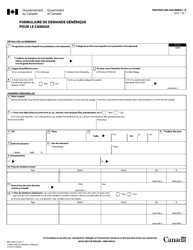 Document preview: Forme IMM0008 Formulaire De Demande Generique Pour Le Canada - Canada (French)