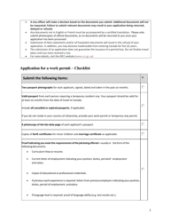 Form IMM5903 Application for a Work Permit - Checklist - Buenos Aires - Canada (English/Spanish), Page 2