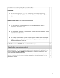 Form IMM5903 Application for a Work Permit - Checklist - Buenos Aires - Canada (English/Spanish), Page 3