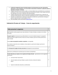 Form IMM5903 Application for a Work Permit - Checklist - Buenos Aires - Canada (English/Spanish), Page 4