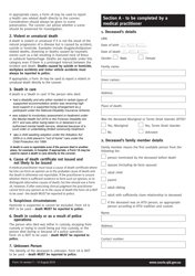 Form 1A Medical Practitioner Report of Death to a Coroner - Queensland, Australia, Page 2
