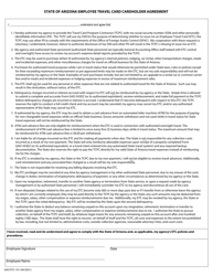 Form GAO ETC-101 Employee Travel Card (Etc) Application - Arizona, Page 2
