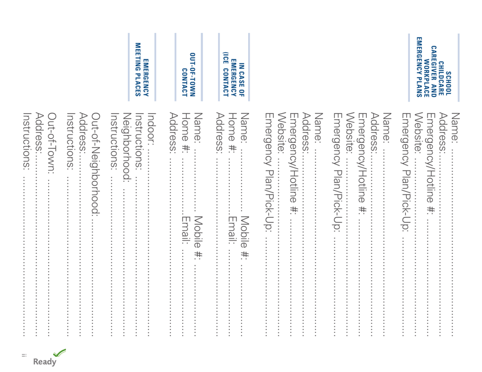 FEMA Form P-1094 Create Your Family Emergency Communication Plan, Page 7