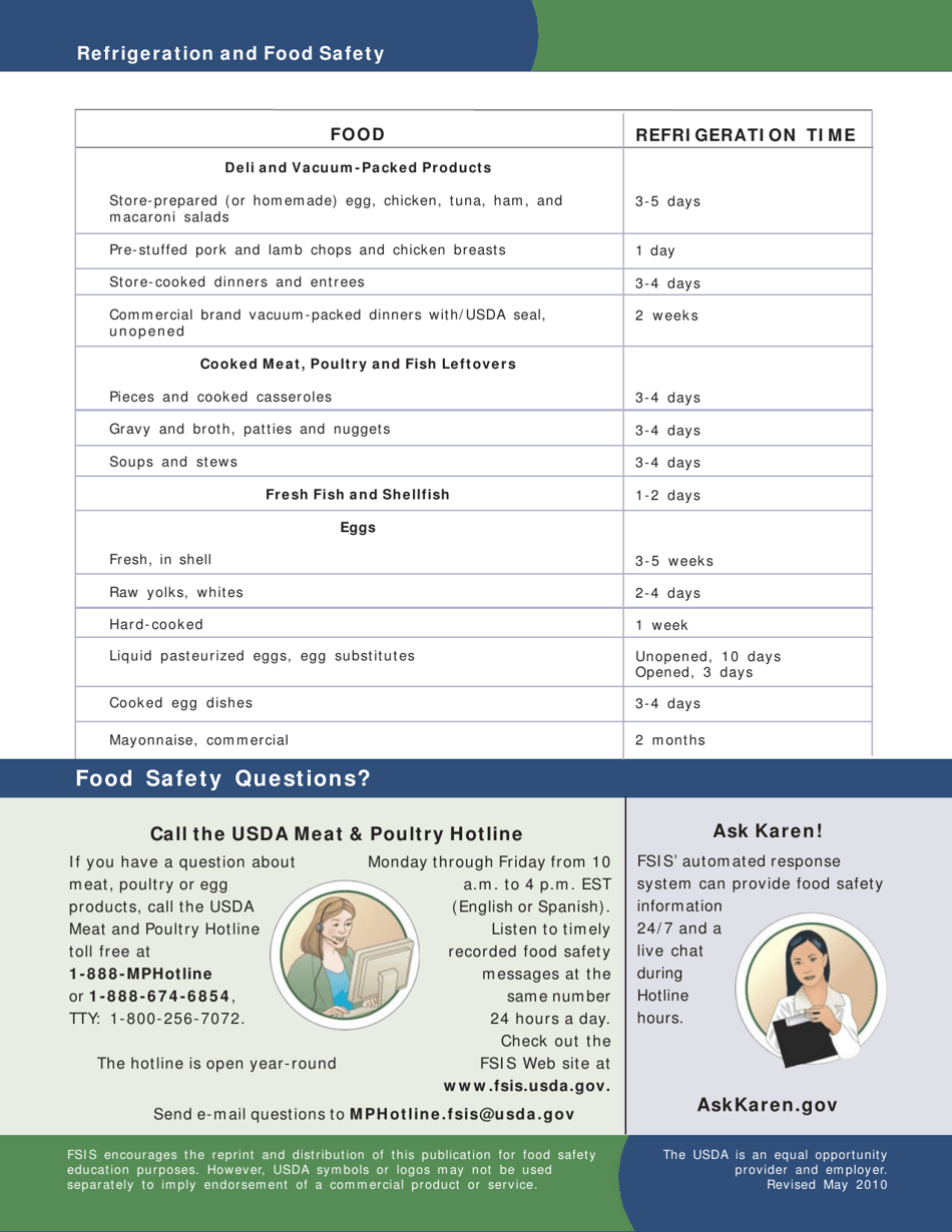 Food Safety Information: Refrigeration and Food Safety, Page 5