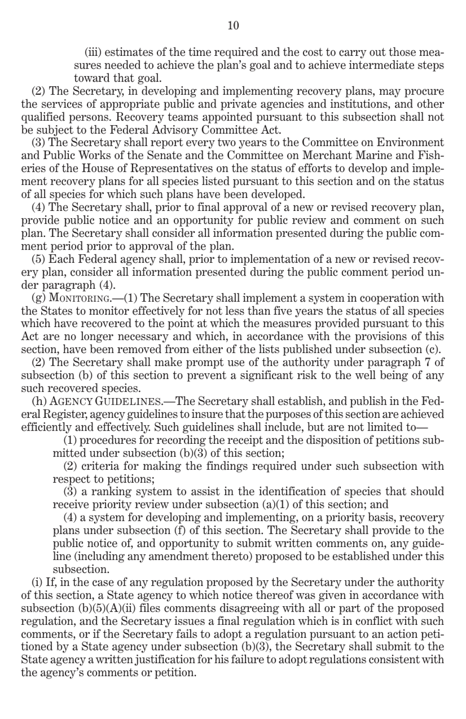 Endangered Species Act of 1973 as Amended Through the 108th Congress, Page 12