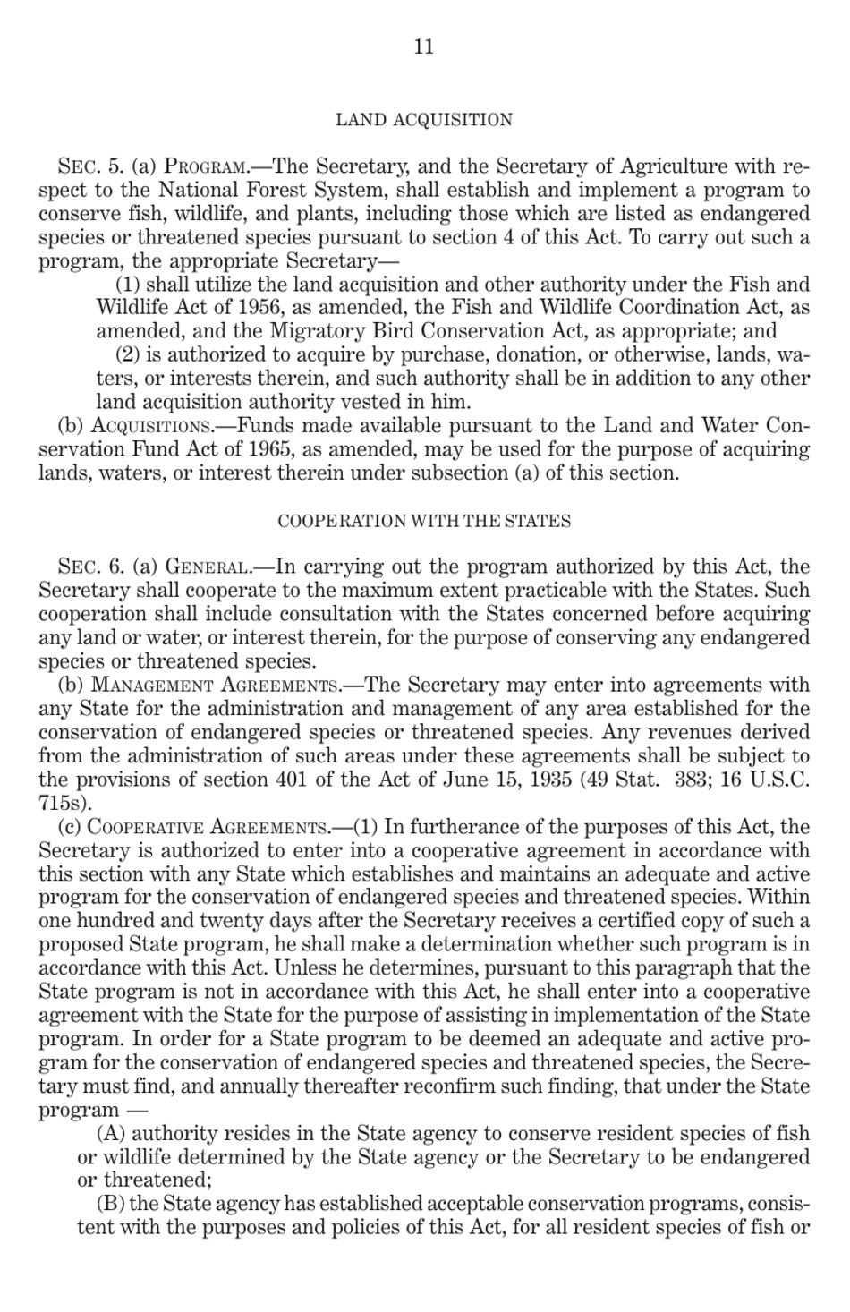 Endangered Species Act of 1973 as Amended Through the 108th Congress, Page 13