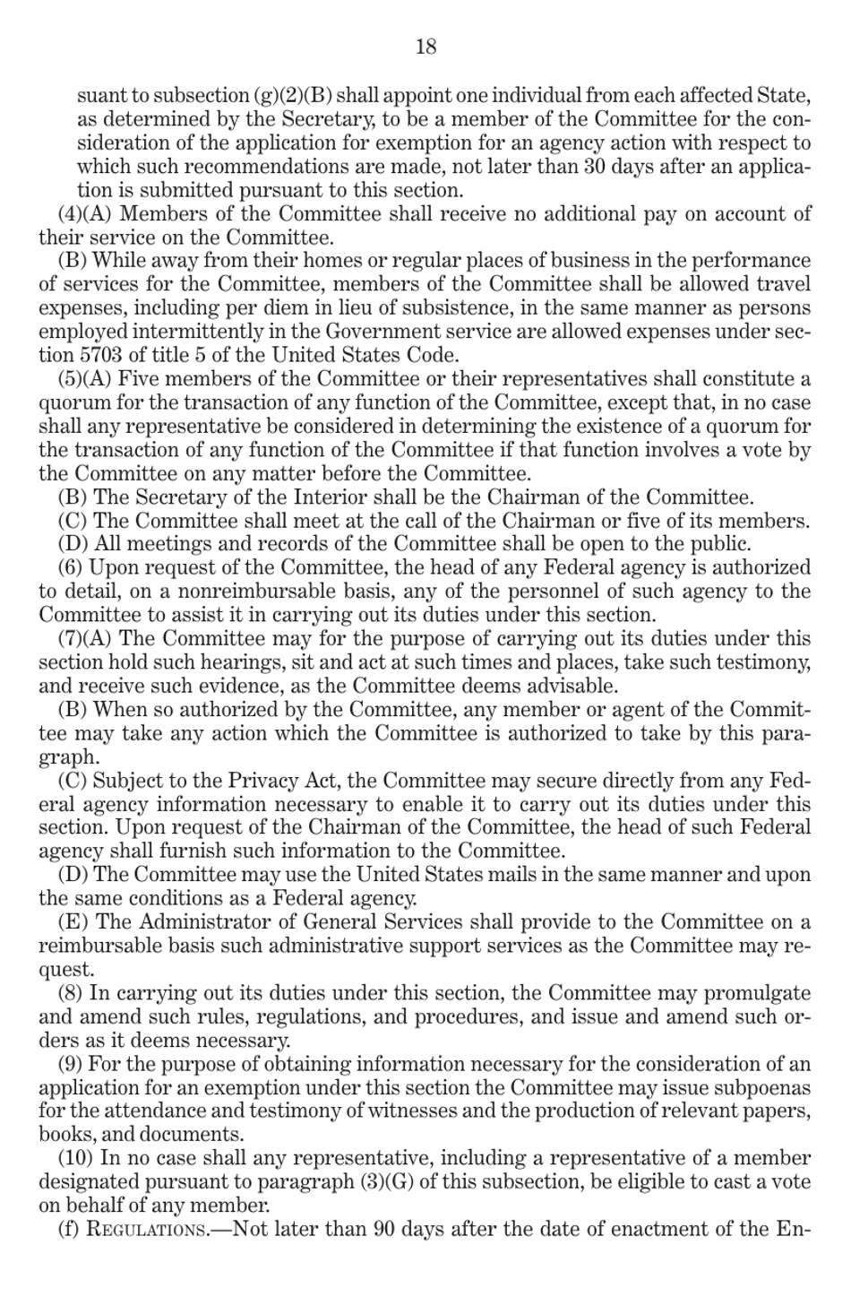 Endangered Species Act of 1973 as Amended Through the 108th Congress, Page 20