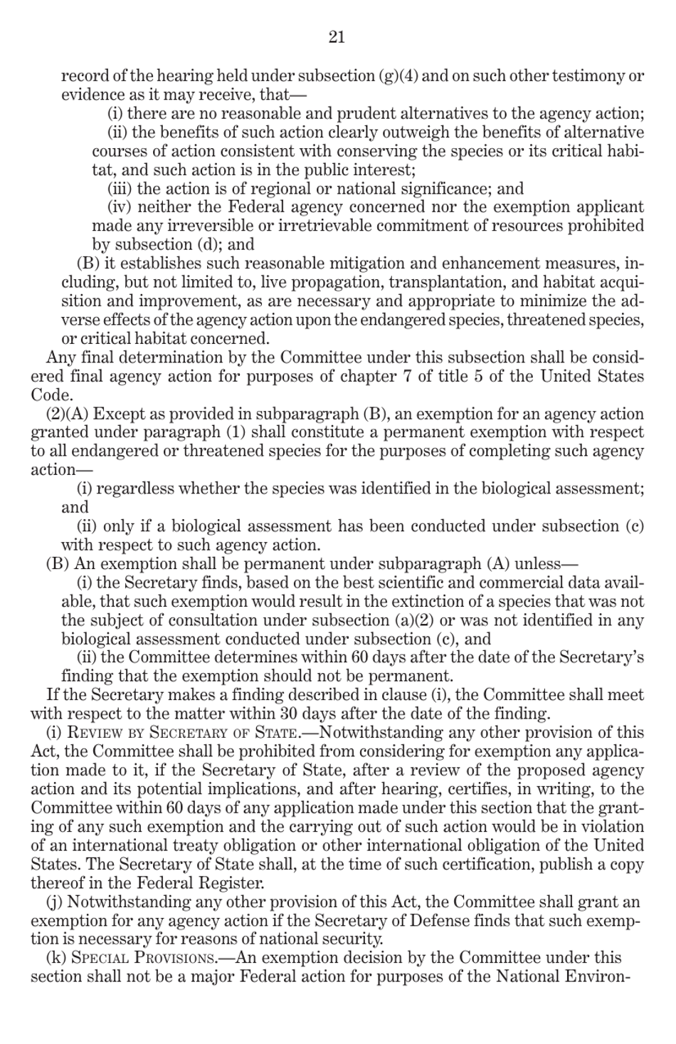 Endangered Species Act of 1973 as Amended Through the 108th Congress, Page 23