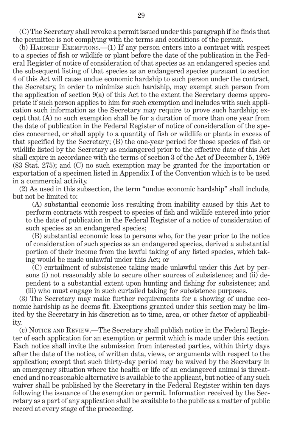 Endangered Species Act of 1973 as Amended Through the 108th Congress, Page 31