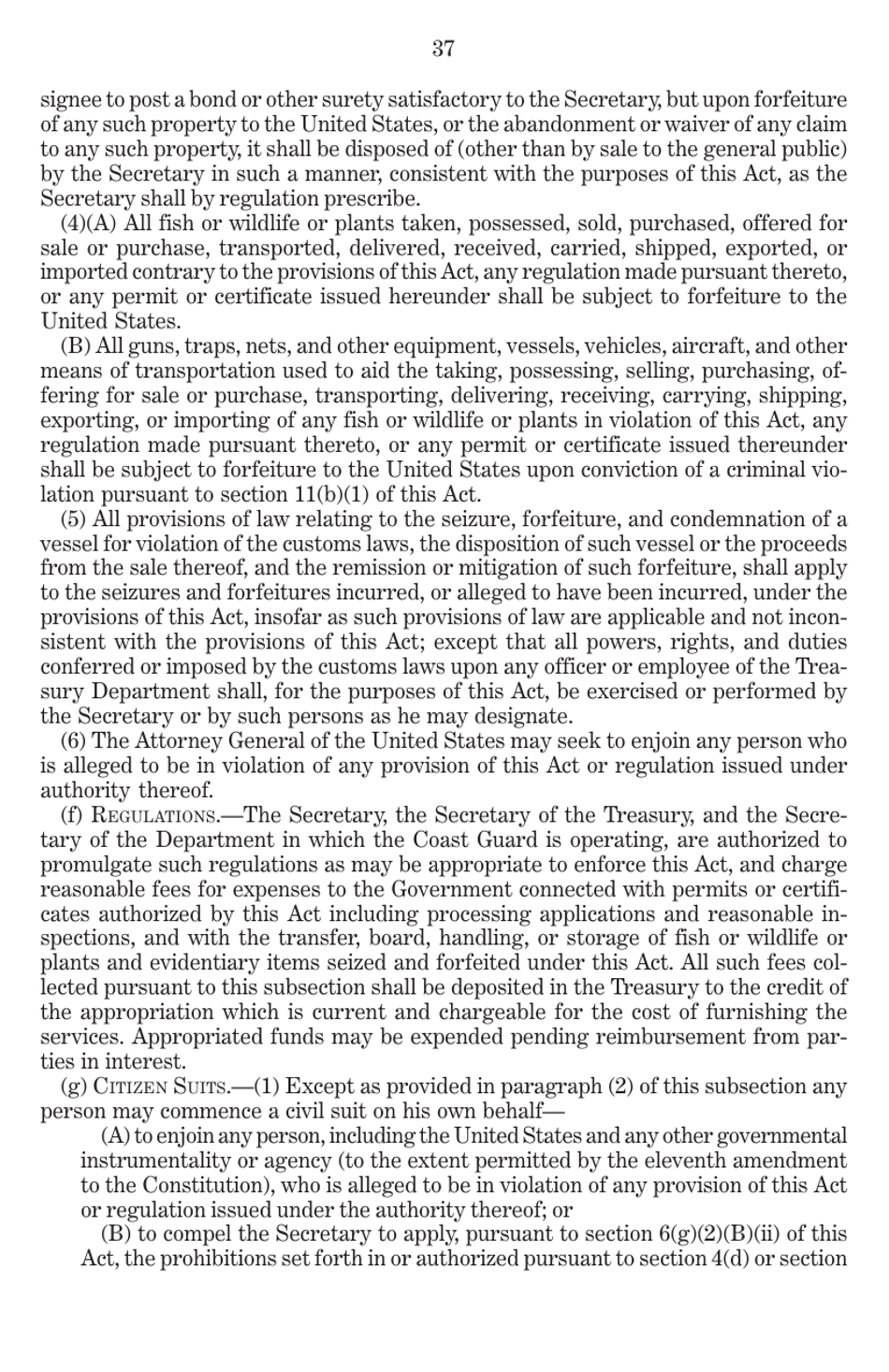 Endangered Species Act of 1973 as Amended Through the 108th Congress, Page 39