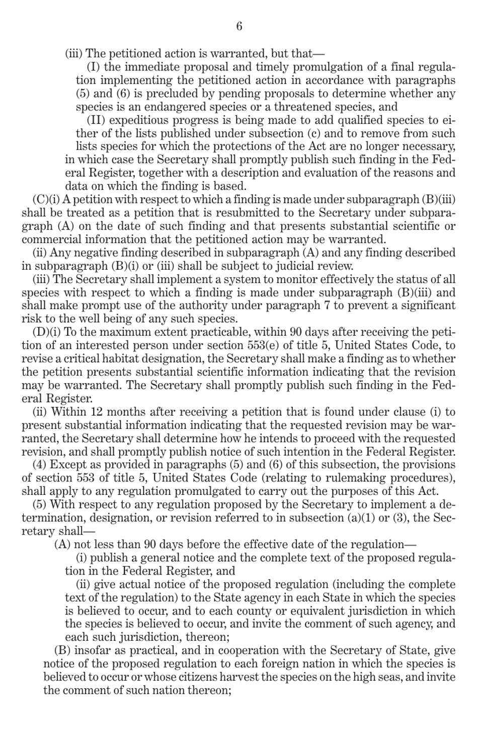 Endangered Species Act of 1973 as Amended Through the 108th Congress, Page 8