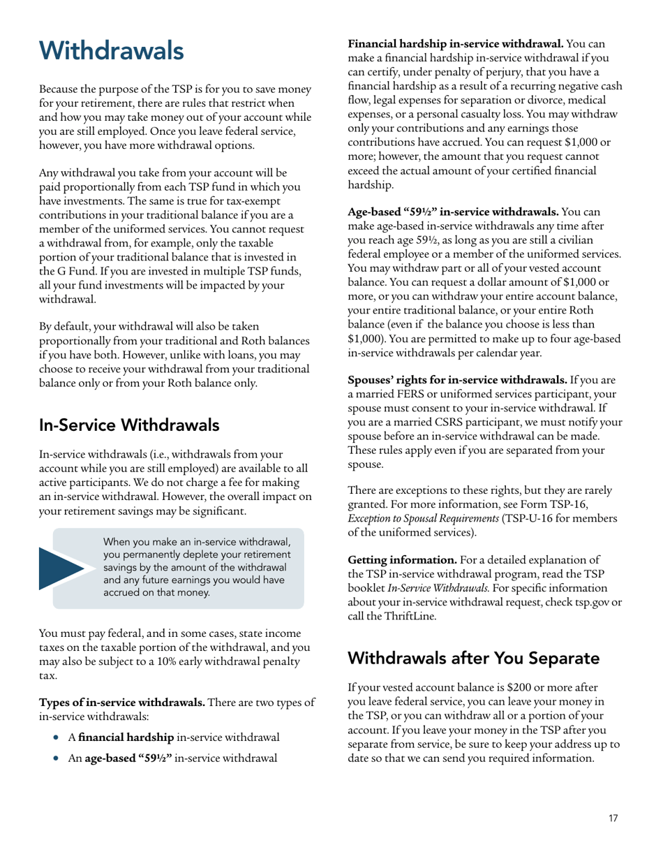 Form TSPBK08 Summary of the Thrift Savings Plan, Page 19