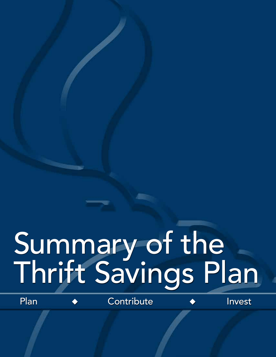 Form TSPBK08 Summary of the Thrift Savings Plan, Page 1