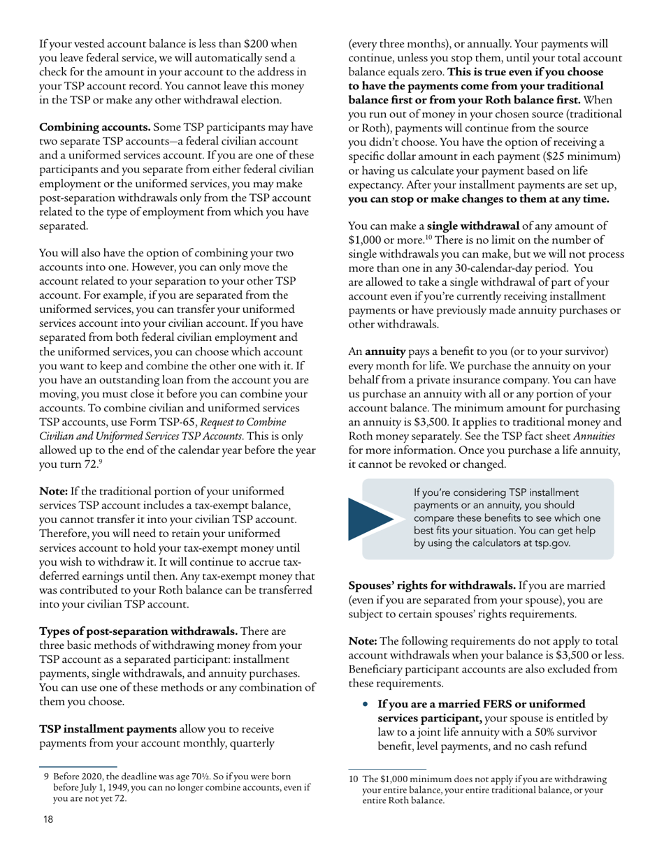 Form TSPBK08 Summary of the Thrift Savings Plan, Page 20