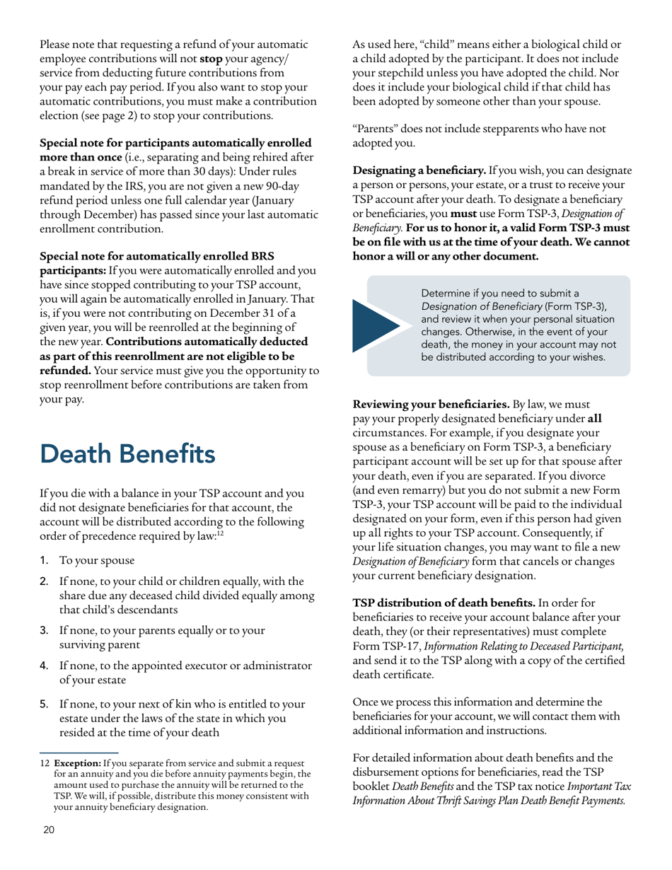 Form TSPBK08 Summary of the Thrift Savings Plan, Page 22