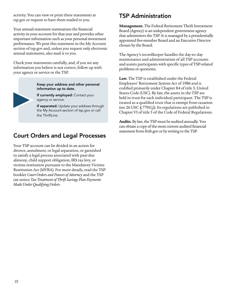 Form TSPBK08 Summary of the Thrift Savings Plan, Page 24