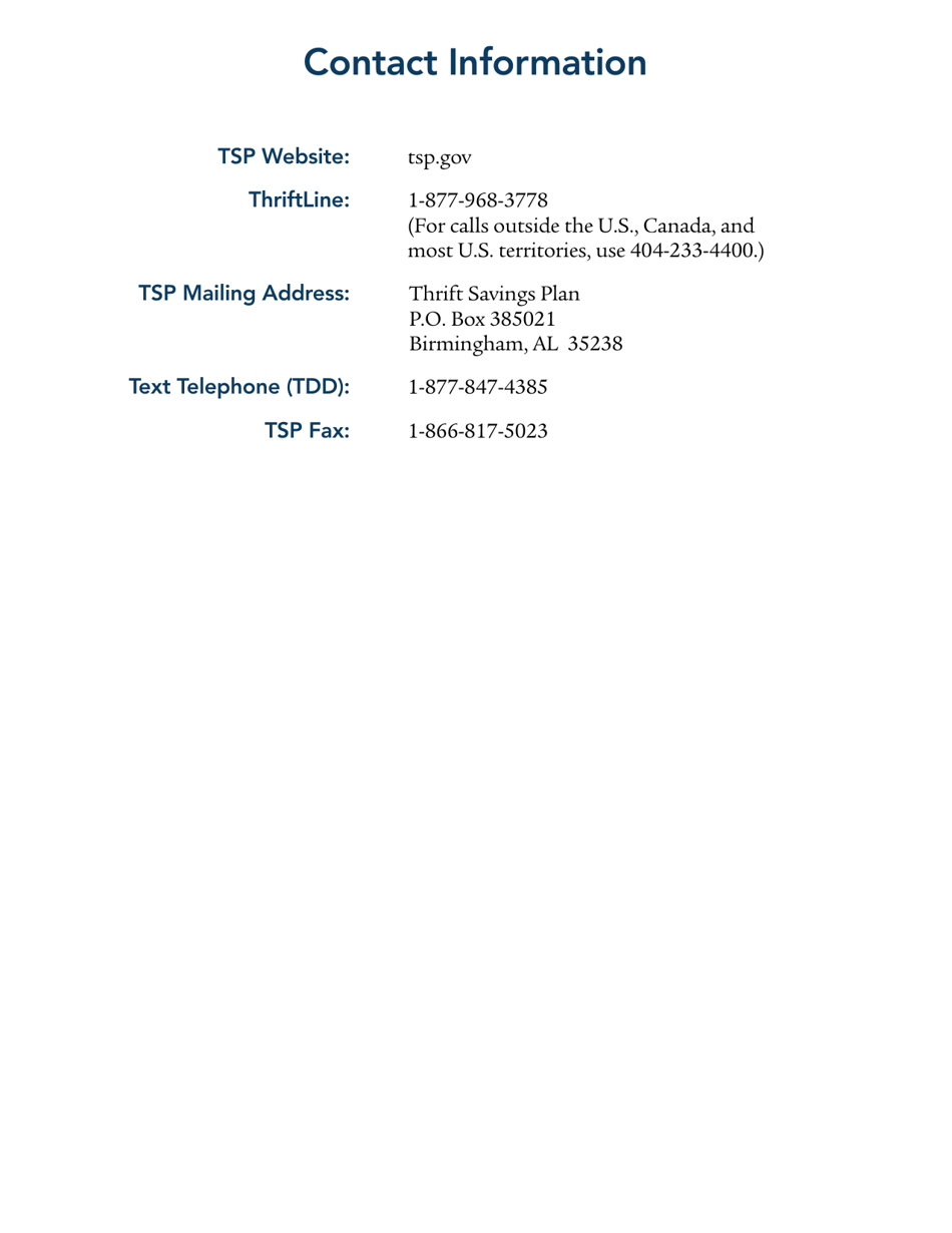 Form TSPBK08 Summary of the Thrift Savings Plan, Page 31