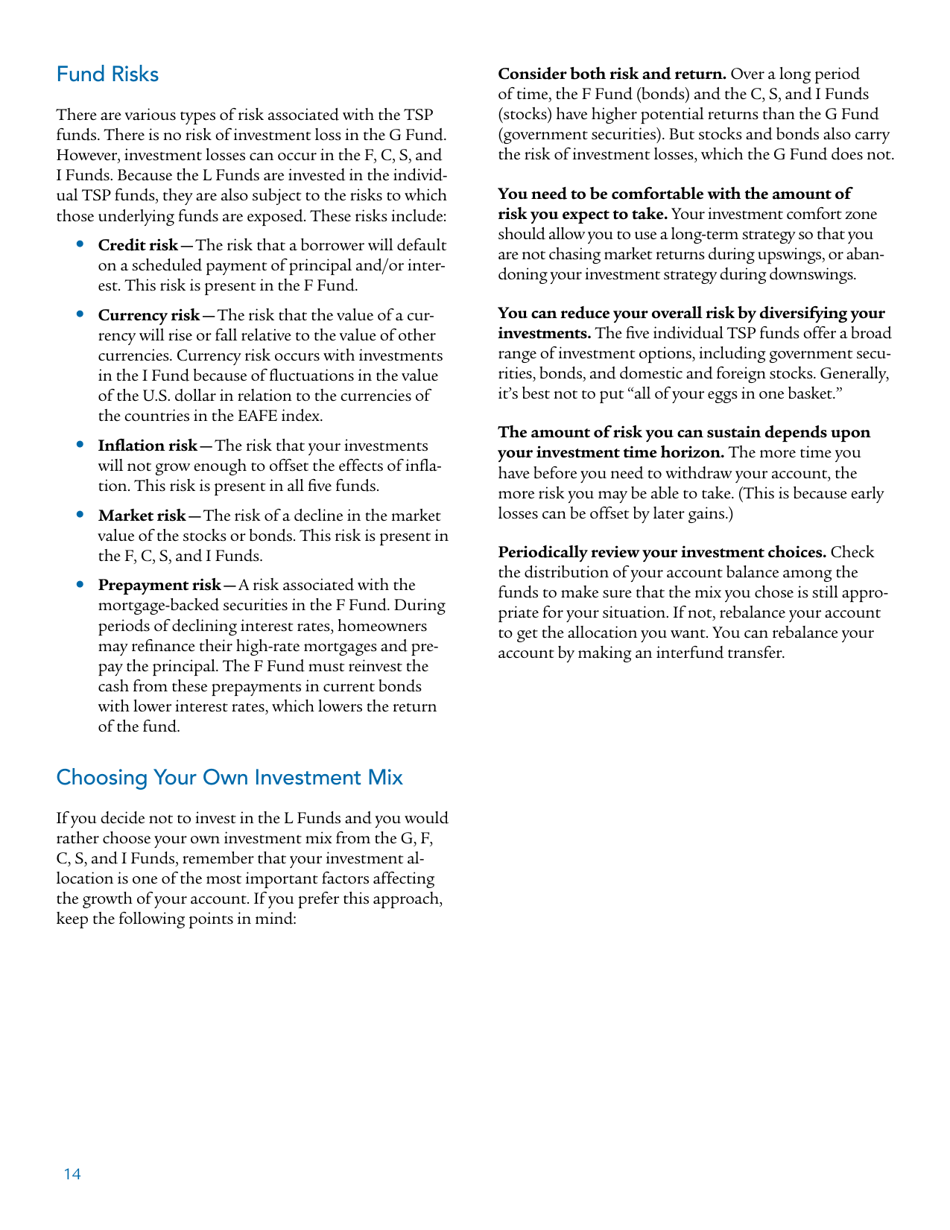 Form TSPBK08 Summary of the Thrift Savings Plan, Page 16