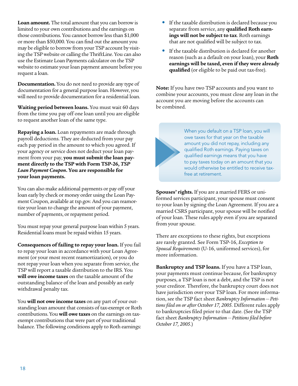 Form TSPBK08 Summary of the Thrift Savings Plan, Page 20